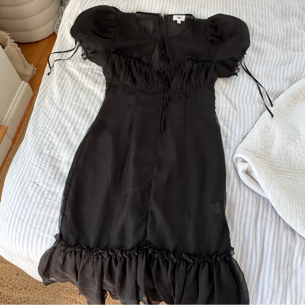 REVOLVE Black Sheer Dress